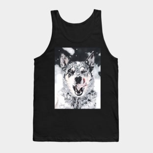 Wolf snow dog Tank Top